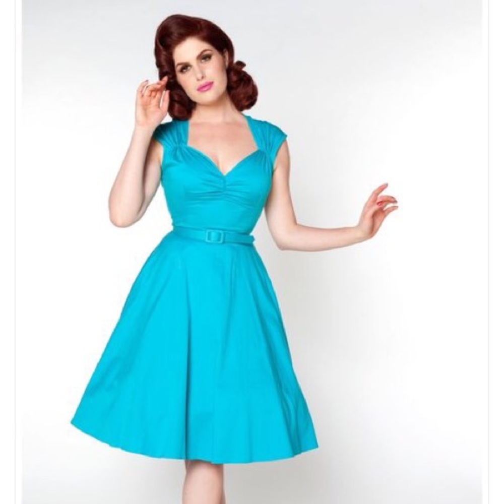 Pinup Couture Heidi LARGE Turquoise/ Teal